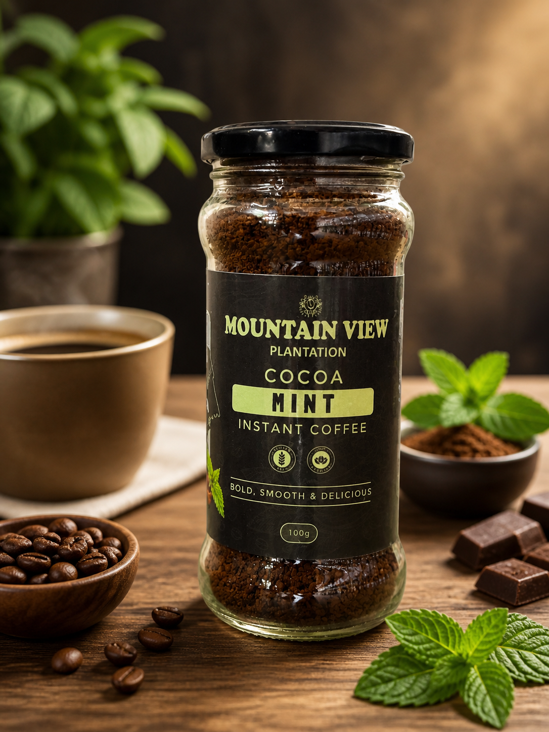 MINT FLAVORED INSTANT COFFEE