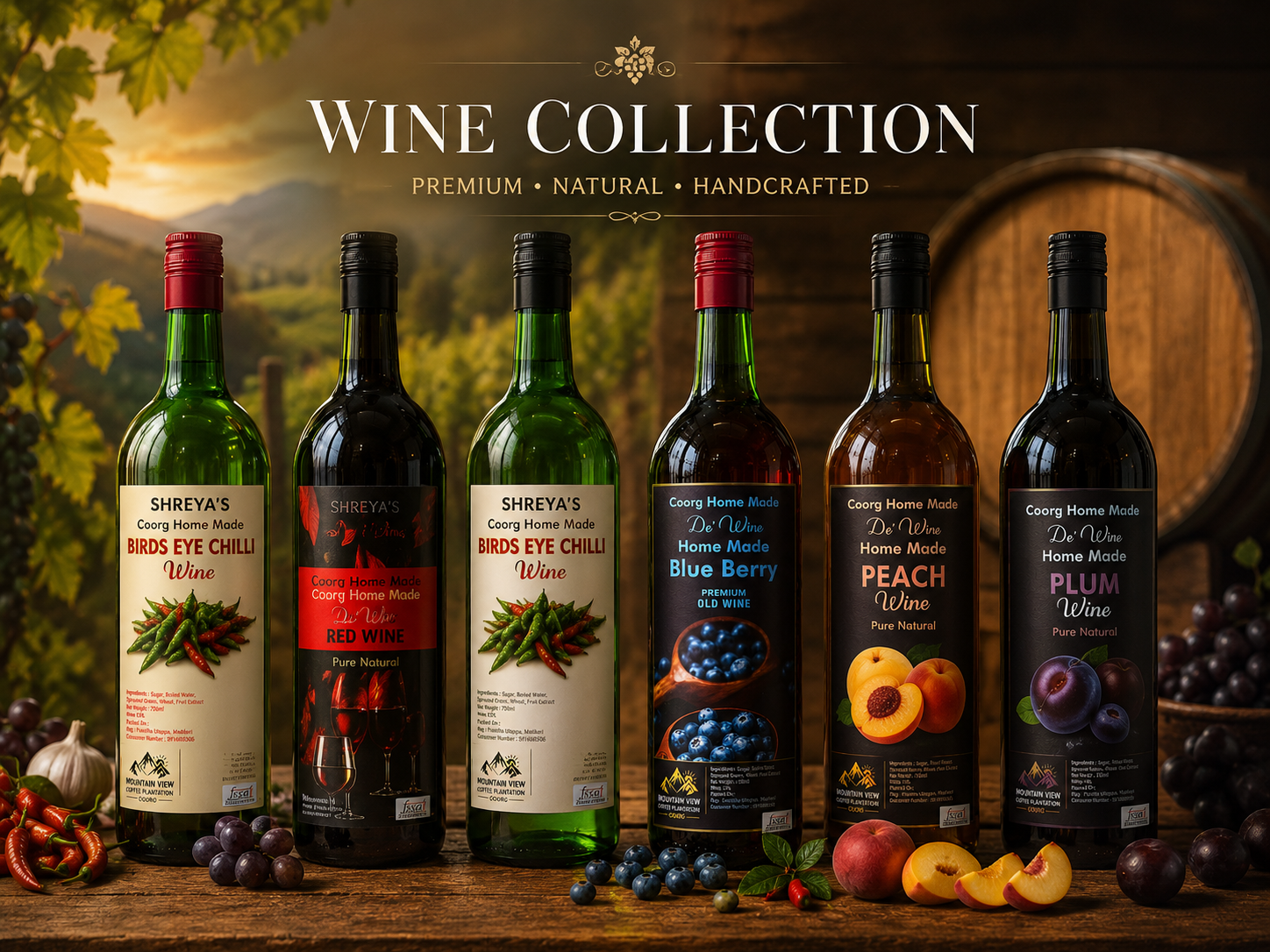 Pure Homemade Wines.