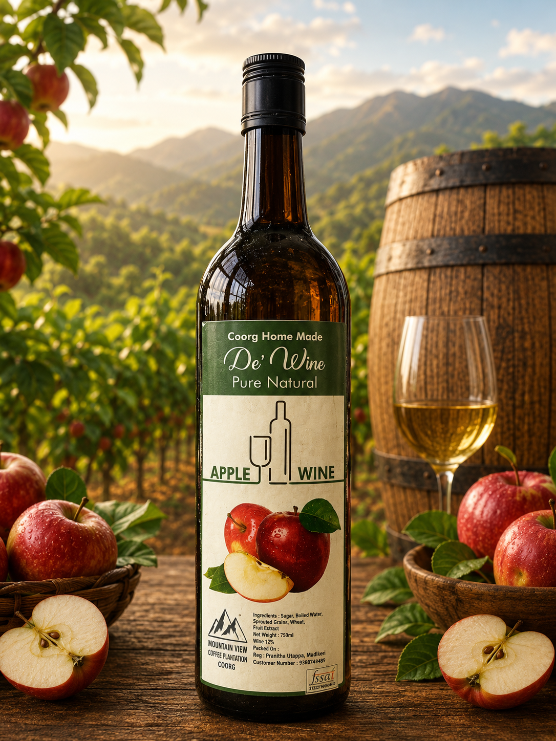 Pure Apple Wine.