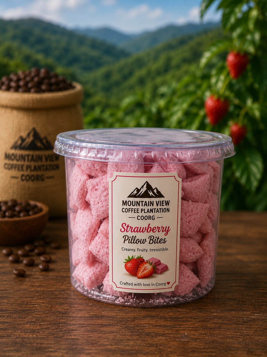 Strawberry Pillow Bites.
