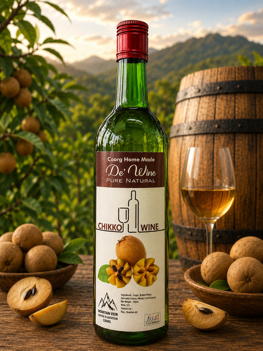 Pure Chikku Wine. (750 ml)