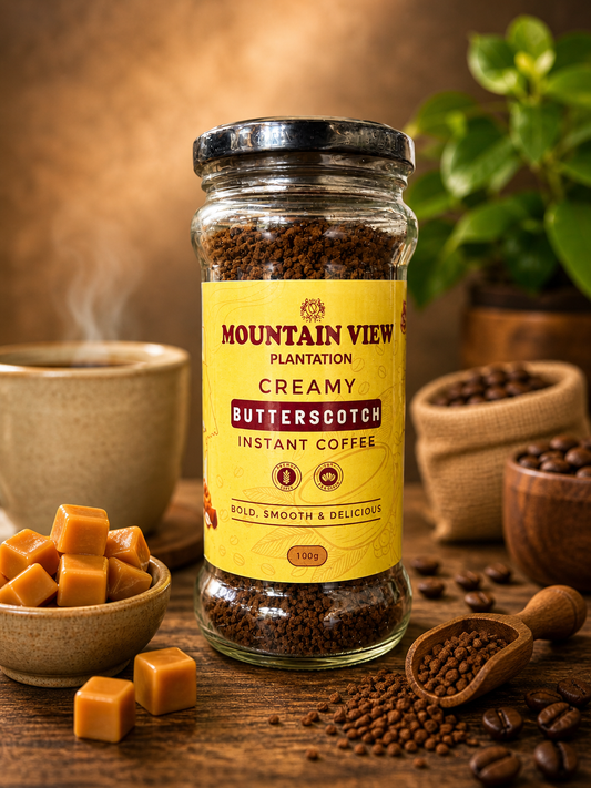 BUTTERSCOTCH FLAVORED INSTANT COFFEE