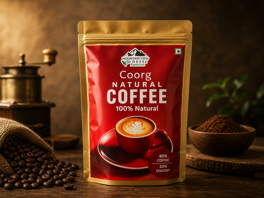 ARABICA FILTER COFFEE POWDER WITH 20 % CHICORY